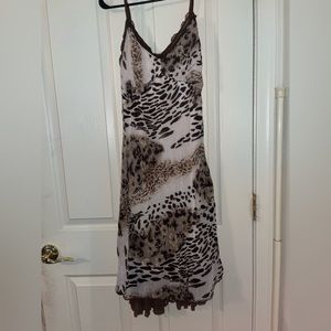 animal print dress